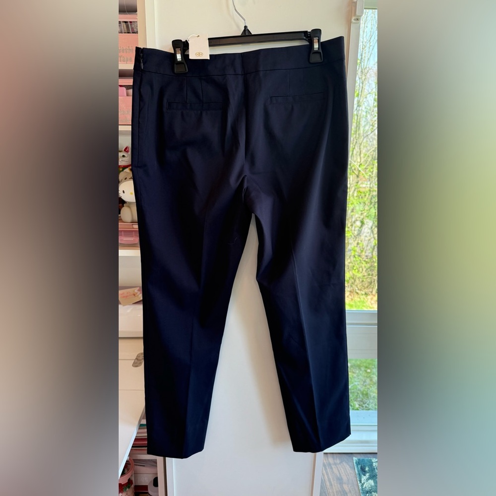 Tory Burch NWT Callie Skinny Ankle Pants Classic Navy Size 10 - Picture 3 of 12